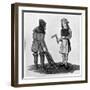 Carpenter and Fisherman, 15th Century-null-Framed Giclee Print