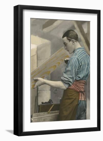 Carpenter Examining Board-null-Framed Art Print