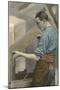 Carpenter Examining Board-null-Mounted Art Print