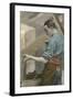 Carpenter Examining Board-null-Framed Art Print