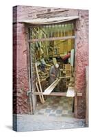 Carpenter in His Workshop in the Souk of Marrakech, Morocco, North Africa, Africa-Matthew Williams-Ellis-Stretched Canvas