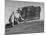 Carpenter Putting Roof on New House That Is Part of a Housing Project-George Skadding-Mounted Photographic Print