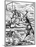 Carpenters, 16th Century-Jost Amman-Mounted Giclee Print