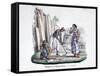 Carpenters, 1828-Marlet et Cie-Framed Stretched Canvas