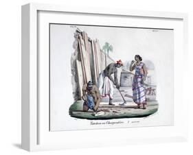 Carpenters, 1828-Marlet et Cie-Framed Giclee Print