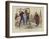 Carpenters and a Beggar, 15th Century-null-Framed Giclee Print