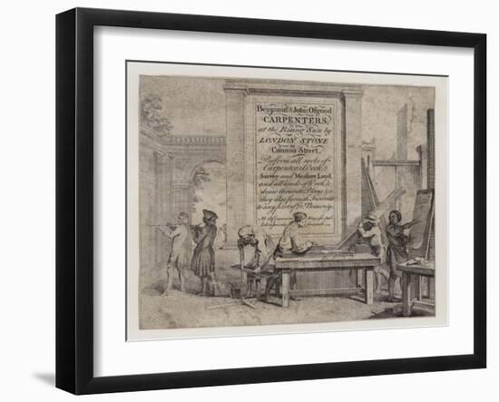 Carpenters, Benjamin and John Osgood, Trade Card-null-Framed Giclee Print