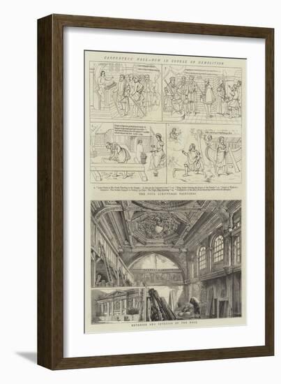 Carpenters' Hall, Now in Course of Demolition-Henry William Brewer-Framed Giclee Print