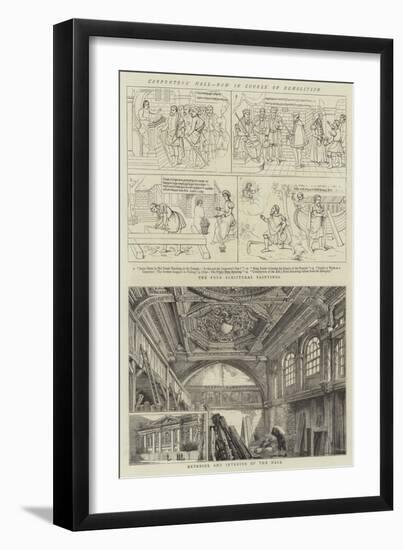 Carpenters' Hall, Now in Course of Demolition-Henry William Brewer-Framed Giclee Print