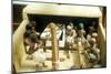 Carpenters in a Workshop, Model Figures from an Ancient Egyptian Tomb-null-Mounted Photographic Print