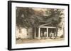 Carpenters in Front of House-null-Framed Art Print