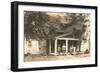 Carpenters in Front of House-null-Framed Art Print