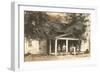 Carpenters in Front of House-null-Framed Art Print