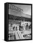 Carpenters on a Building Site, Gainsborough, Lincolnshire, 1960-Michael Walters-Framed Stretched Canvas