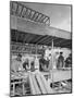 Carpenters on a Building Site, Gainsborough, Lincolnshire, 1960-Michael Walters-Mounted Photographic Print