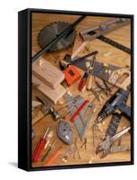 Carpentry Tools-Chris Rogers-Framed Stretched Canvas