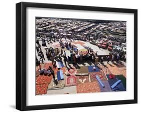 Carpet Area, Main Market, Tashkent, Uzbekistan, Central Asia-Upperhall-Framed Photographic Print