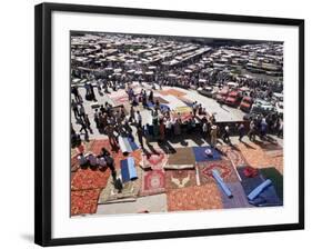 Carpet Area, Main Market, Tashkent, Uzbekistan, Central Asia-Upperhall-Framed Photographic Print