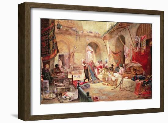 Carpet Bazaar, Cairo, 1887-Charles Robertson-Framed Giclee Print