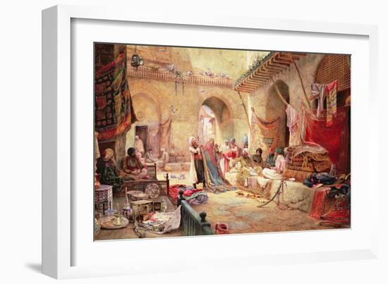 Carpet Bazaar, Cairo, 1887-Charles Robertson-Framed Giclee Print