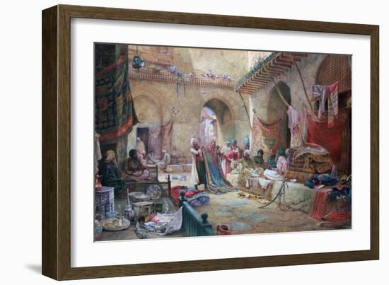 Carpet Bazaar, Cairo, 1887-Charles Robertson-Framed Giclee Print