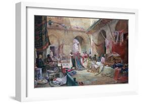 Carpet Bazaar, Cairo, 1887-Charles Robertson-Framed Giclee Print