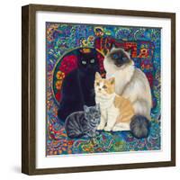 Carpet Cats 1-Megan Dickinson-Framed Giclee Print