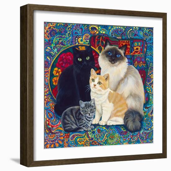 Carpet Cats 1-Megan Dickinson-Framed Giclee Print