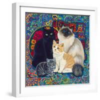 Carpet Cats 1-Megan Dickinson-Framed Giclee Print