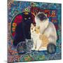 Carpet Cats 1-Megan Dickinson-Mounted Giclee Print