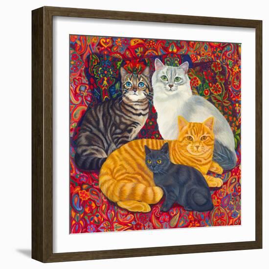 Carpet Cats II-Megan Dickinson-Framed Giclee Print