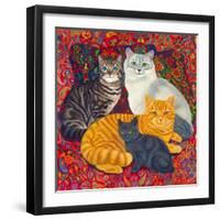 Carpet Cats II-Megan Dickinson-Framed Giclee Print