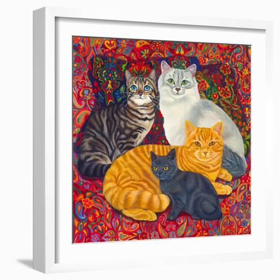 Carpet Cats II-Megan Dickinson-Framed Giclee Print