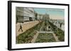 Carpet Gardens, Eastbourne, England. Postcard Sent in 1913-French Photographer-Framed Giclee Print