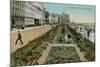 Carpet Gardens, Eastbourne, England. Postcard Sent in 1913-French Photographer-Mounted Giclee Print