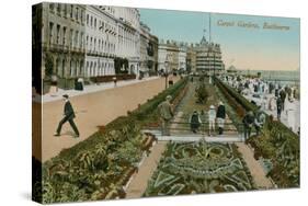 Carpet Gardens, Eastbourne, England. Postcard Sent in 1913-French Photographer-Stretched Canvas