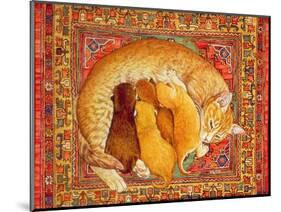 Carpet-Kittens-Ditz-Mounted Giclee Print
