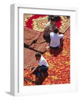 Carpet Market, Tashkent, Uzbekistan, Central Asia-Upperhall Ltd-Framed Photographic Print