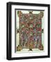 Carpet Page from the Lindisfarne Gospels, Around 698-700, Design in the Shape of a Cross-null-Framed Giclee Print