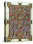 Carpet Page from the Lindisfarne Gospels, Around 698-700, Design in the Shape of a Cross-null-Stretched Canvas