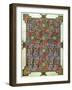 Carpet Page from the Lindisfarne Gospels, Around 698-700, Design in the Shape of a Cross-null-Framed Premium Giclee Print