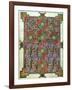 Carpet Page from the Lindisfarne Gospels, Around 698-700, Design in the Shape of a Cross-null-Framed Giclee Print