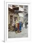 Carpet Seller in a Bazaar-Filipo Or Frederico Bartolini-Framed Giclee Print