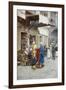 Carpet Seller in a Bazaar-Filipo Or Frederico Bartolini-Framed Giclee Print