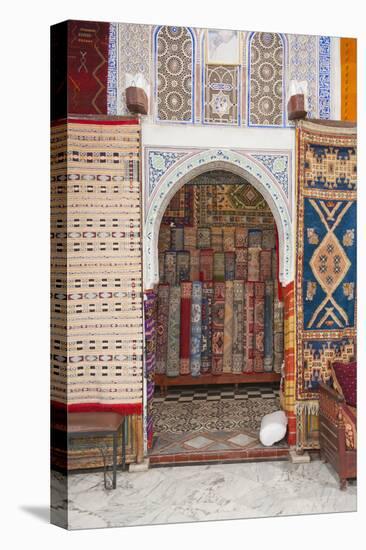 Carpet Shop in Marrakech Souks, Morocco, North Africa, Africa-Matthew Williams-Ellis-Stretched Canvas