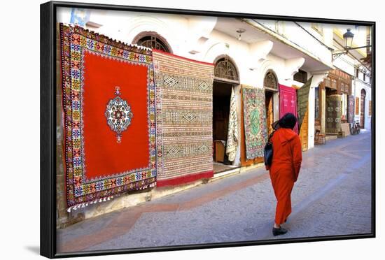 Carpet Shop, the Medina, Rabat, Morocco, North Africa, Africa-Neil Farrin-Framed Photographic Print