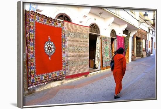 Carpet Shop, the Medina, Rabat, Morocco, North Africa, Africa-Neil Farrin-Framed Photographic Print