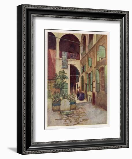 Carpet Warehouse in Istanbul-Warwick Goble-Framed Art Print