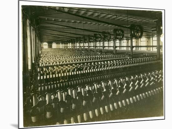 Carpet Yarn Spinning, Leas Spinning Mill, 1923-English Photographer-Mounted Photographic Print