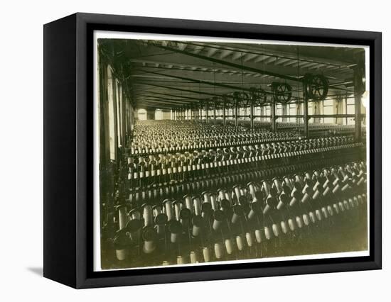 Carpet Yarn Spinning, Leas Spinning Mill, 1923-English Photographer-Framed Stretched Canvas